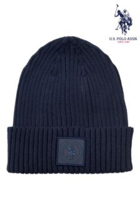 U.S. Polo Assn. Mens Badge Beanie (U80436) | €22.50