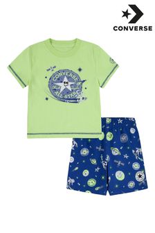 Синий - Converse детская футболка и шорты с принтом Space Cruisers (U81376) | €44