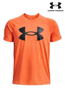 Under Armour Orange Tech Big Logo Short Sleeve T-Shirt (U81659) | €27