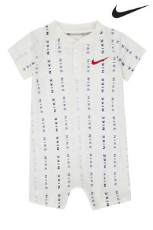 Crem - Salopetă scurtă cu logo Nike Bebeluși Jerseu (U81772) | 131 LEI