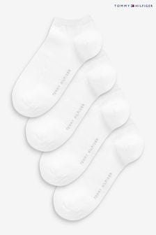 Tommy Hilfiger White Womens Sneaker Socks 4 Pack (U81805) | €22.50