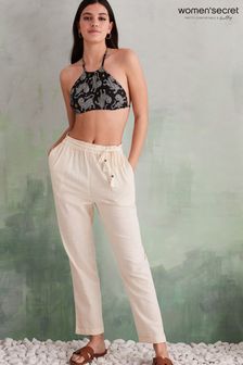 Women'secret Natural Organic Cotton Linen Trousers (U81838) | €27