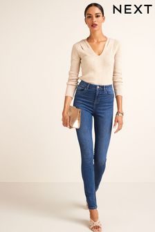 Mittelblau - Skinny-Jeans mit Push-up-Effekt (U82120) | 38 €
