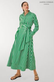 Jasper Conran London Blythe Cotton Full Skirt Shirt Dress (U82395) | ₪ 1,024