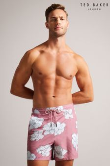 Розовые пляжные шорты с цветочным принтом Ted Baker Ampbell (U82699) | €37