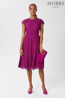 Hobbs Rosaleen Purple Dress (U83575) | ₪ 880