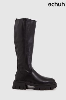 Schuh Dara Chunky Pull On Knee Boots
