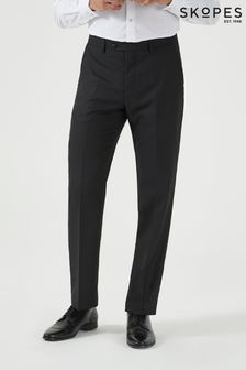 Pantaloni costum Skopes Montague Negru Mărime croită (U84226) | 292 LEI