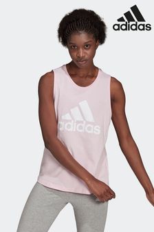 adidas Light Pink Essentials Big Logo Tank Top (U84286) | OMR10