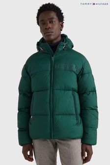 Tommy Hilfiger Green High Loft Puffer Jacket (U84295) | €191