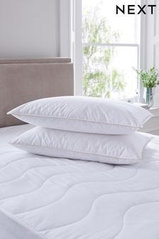 Soft Set Of 2 Goose Feather & Down Pillows (U84301) | €66
