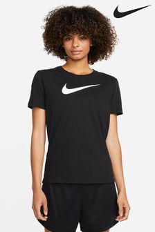 Schwarz - Nike Dri-FIT T-Shirt mit Swoosh-Logo (U84358) | 25 €