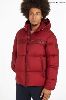 Tommy Hilfiger Red High Loft Puffer Jacket (U84462) | OMR155