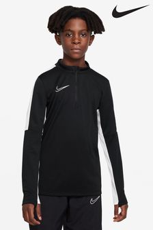 Negru/Alb - Bluză de antrenament cu fermoar pe jumătate Nike Dri-fit Academy (U84480) | 209 LEI