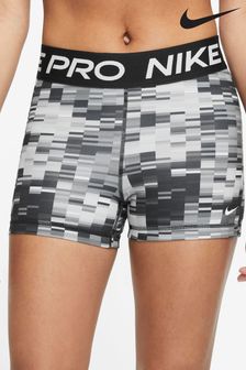 Nike Grey/Black Pro Dri-FIT 3 Inch All Over Print Shorts (U84543) | €21.50