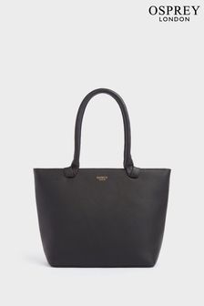 OSPREY LONDON Tan The Collier Leather Shoulder Tote Bag (U84549) | KRW266,900