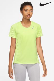 Nike Yellow Dri-FIT Race Short Sleeve Running Top (U84714) | €24