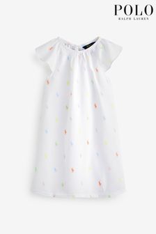 Белая ночная рубашка с логотипом Polo Ralph Lauren (U84822) | 23 000 тг - 29 570 тг