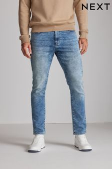 Washed Blue Skinny Fit Ultimate Comfort Super Stretch Jeans (U85166) | $54