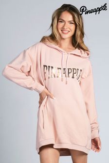 Pineapple Pink Logo Hoodie Dress (U85414) | $53