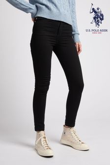 Schwarze Rinse-Waschung - U.s. Polo Assn. Formende Skinny Fit Jeans (U85624) | 94 €