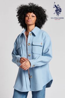 Bleu Ashley - U.s. Polo Assn. Manteau surchemise pour femme (U85654) | €122