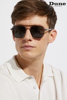 Dune London Grey Osark Aviator Style Sunglasses (U86155) | €51