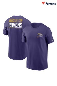 Nike Purple NFL Fanatics Baltimore Ravens Essential Team Incline T-Shirt (U86224) | €17.50