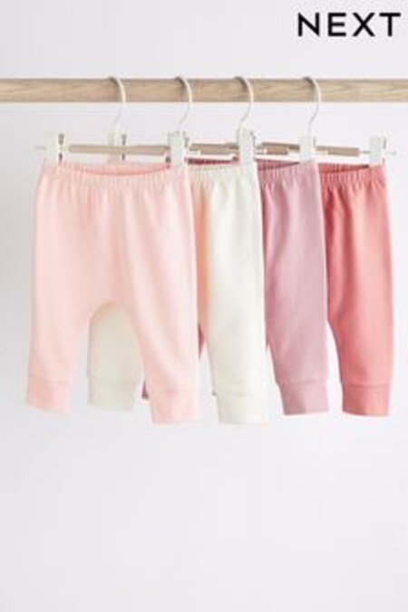 Pink Baby Leggings Set 4 Pack (0mths-2yrs) (U86410) | 17 € - 20 €