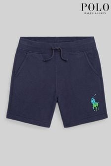 Modra - Polo Ralph Lauren fantovske kratke hlače z logotipom ponija (U86440) | €37 - €43