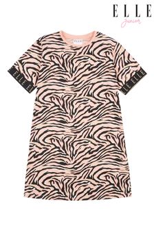 Elle Pink Zebra T-Shirt Dress (U86496) | €32 - €45