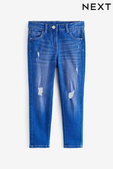 Bright Blue Distressed Regular Fit Skinny Jeans (3-16yrs) (U86603) | €13 - €17