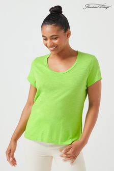 Зеленая футболка в винтажном стиле American Vintage Jacksonville (U86863) | €36