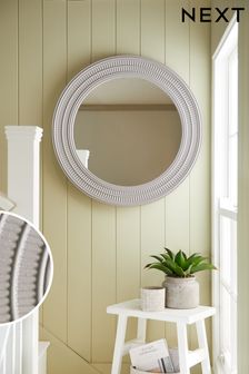 Grey Country Luxe Etched Frame Mirror (U86918) | €165