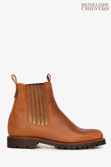 Penelope Chilvers Metallic Oscar Leather Boots (U87080) | €121
