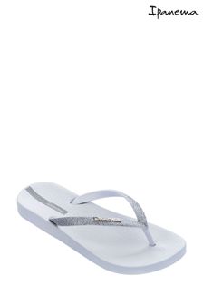 Ipanema White Shimmering Glitter Flip Flops (U87211) | €16