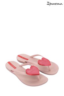 Ipanema Pink Oversized Heart Flip Flops (U87215) | 35 €