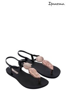 Ipanema Black Crystal Adornements Sandals (U87219) | €20