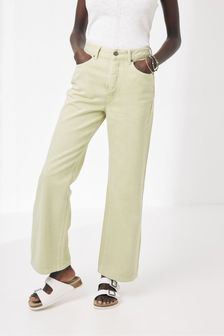 Зеленые джинсы с широкими штанинами Fatface Ellen (U87240) | €27