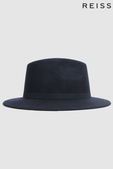 Reiss Navy Clive Wool Trilby Hat (U87543) | $99