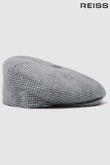 Reiss Grey Arbor Wool Baker Boy Cap (U87544) | 444 SAR