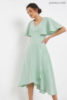 Шалфейно-зеленое платье с расклешенными рукавами Joanna Hope (U87704) | €49