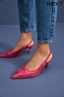 Pink Forever Comfort® Hardware Slingback Kitten Heels (U87889) | €61.50