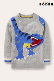 Boden Sweatshirt mit lustigem Motiv, grau (U88029) | 50 € - 58 €