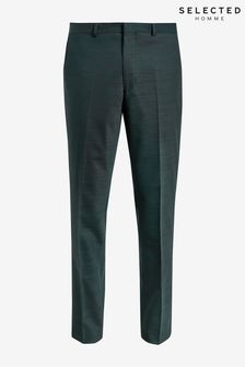 Selected Homme Teal Blue State Flex Slim Suit Trousers (U88059) | €43
