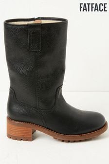 FatFace Ellie Block Heel Black Boots (U88145) | 148 €