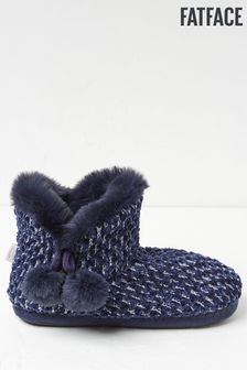 FatFace Blue Millie Chenille Slipper Boots (U88150) | 47 €