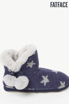FatFace Blue Elodie Star Knit Slipper Boots (U88170) | 23 €
