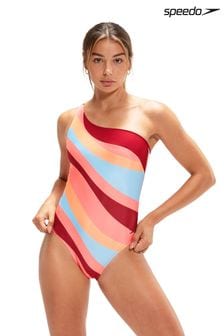 Speedo Multi Printed Asymmetric 1 Piece Swimsuit (U88228) | €24