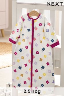 Jewel Floral Baby 100% Cotton Removable Sleeves 2.5 Tog Sleep Bag (U88269) | ₪ 105 - ₪ 118